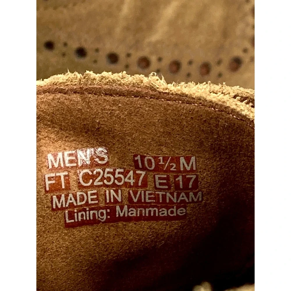 Cole Haan Zerogrand Suede Wingtip Oxfords Shoes Mens Sz 10.5 Tan Brogue Preppy